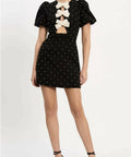 Rebecca Vallance Veronica Mini Dress | Black + Pearl - Dresses
