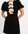 Rebecca Vallance Veronica Mini Dress Black Size AU 14 - 14 / Multi - Dresses