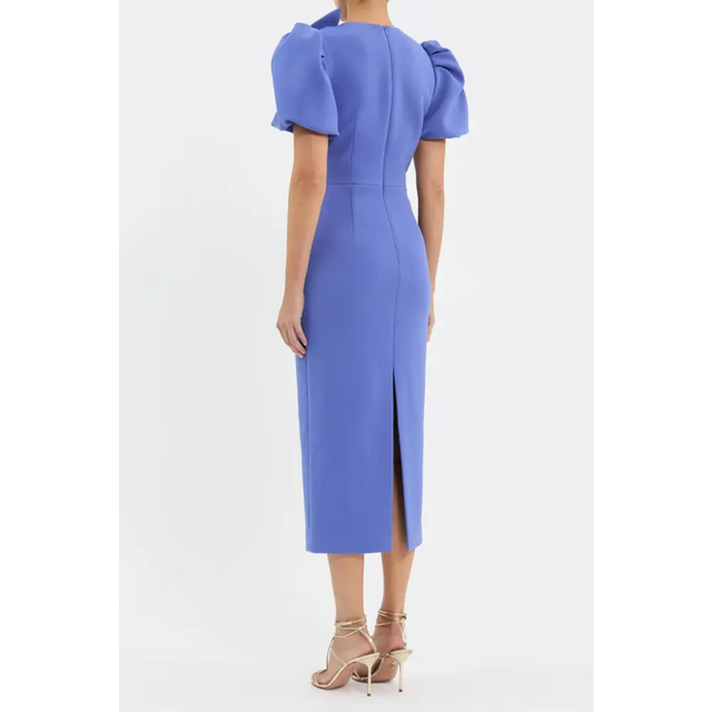 Rebecca Vallance Violetta Midi Dress Periwinkle Blue - Dresses