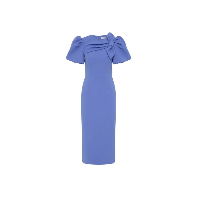 Rebecca Vallance Violetta Midi Dress Periwinkle Blue - Dresses