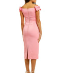 Rebecca Vallance Winslow Midi Dress Pink Size 14 - 14 / Pink - Dresses