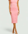 Rebecca Vallance Winslow Midi Dress Pink Size 14 - 14 / Pink - Dresses