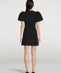 Rebecca Vallance Yvonne Bow Mini Dress in Black Size 12 - 12 / Black - Dresses