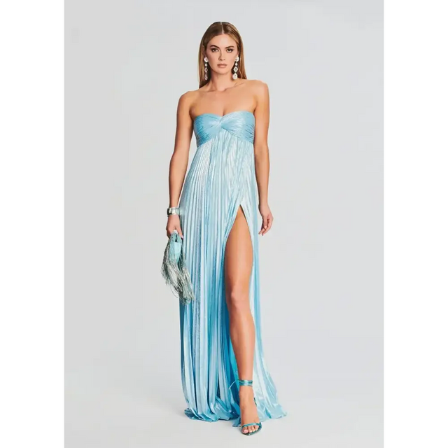 Retrofête Blue Zoa Dress - 8 / Blue - Dresses