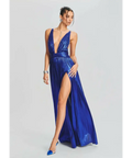 Retrofête Kelsey Dress - 8 / Blue - Dresses