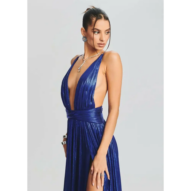 Retrofête Kelsey Dress - 8 / Blue - Dresses
