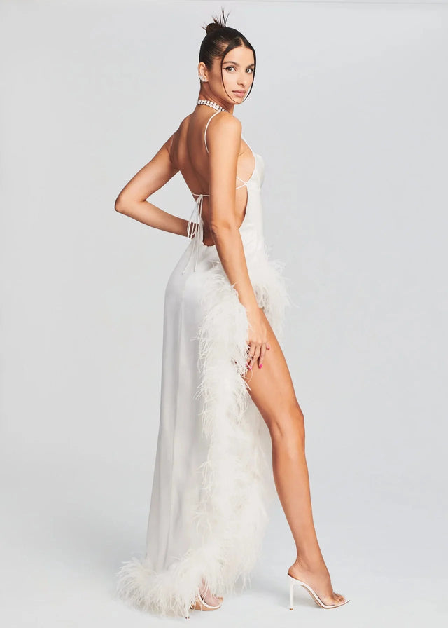 Retrofete - Retrofete Priscilla Feather Dress