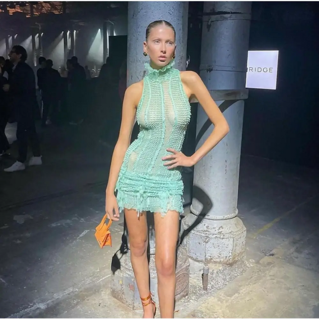 Roberta Einer ‘Angel’ Mint Midi - XS / Light Green - Dresses
