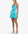 Rosario Petal Bustier Mini Dress - Aqua - Dresses