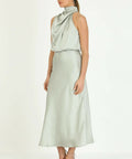 Runway Annabel Dress Sage Green - 10 / Green - Dresses