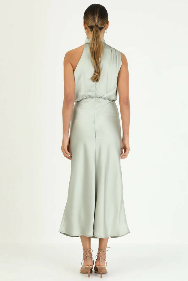 Runway Annabel Dress Sage Green - 10 / Green - Dresses