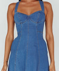 Runway Scout Ellora Denim Dress - 8 / Blue - Dresses