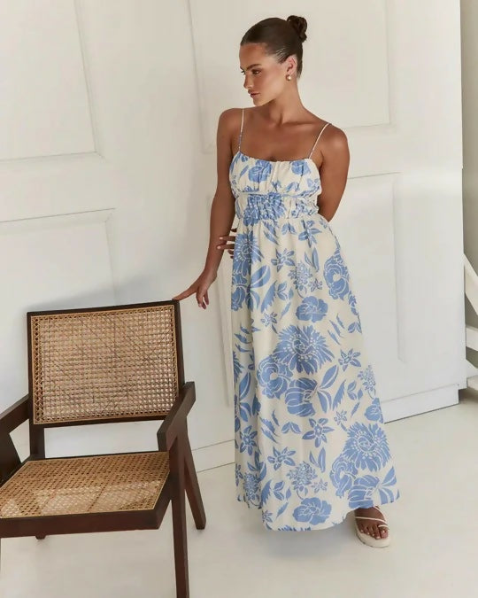 Runway Scout Ula Dress in Blue - Dresses