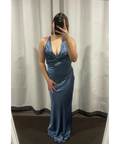Ruth Tarvydas Blue Goddess Gown - 12 / Blue - Dresses