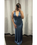 Ruth Tarvydas Blue Goddess Gown - 12 / Blue - Dresses