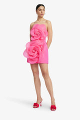 Leo Lin Floret Mini Dress- Fuchsia view 1