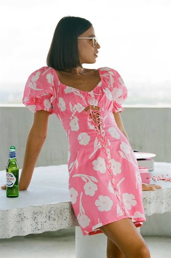 Sabo Skirt Argo Mini Dress - 8 / Pink - Dresses
