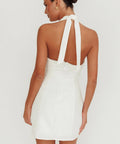 Saints & Secrets Elisabet Halterneck Mini Dress - 6 / White - Dresses