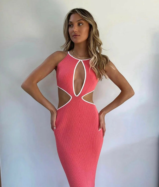 San Sloane Adrian Dress Coral - 8 / Orange - Dresses