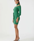 San Sloane Cashel Dress Green - Dresses
