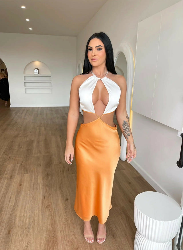 San Sloane Jasmine Midi Dress - 6 / Multi - Dresses