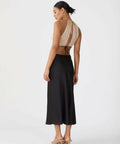 San Sloane Selene Midi Dress Black/Brown Size 8 / S - 8 / Multi - Dresses