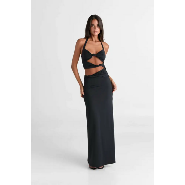 Sasha Theresa ‘Oralia’ Maxi - 6 / Black - Dresses