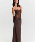 Sasha Therese Amara Maxi Dress — Brown - Dresses