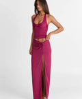 Sasha Therese Blair Top & Kaia Skirt in Ruby - Outfit Sets