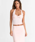 Sasha Therese Cleo Skirt & Blair Top — Pink - Outfit Sets