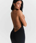 Sasha Therese Harper Dress in Black - 8 / Black - Dresses