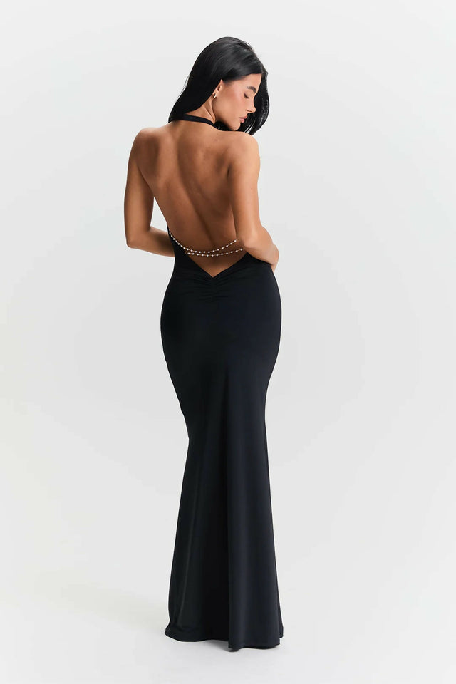 Sasha Therese Harper Dress in Black - 8 / Black - Dresses