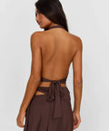 SASHA THERESE Luna Top & Skirt Brown - Outfit Sets