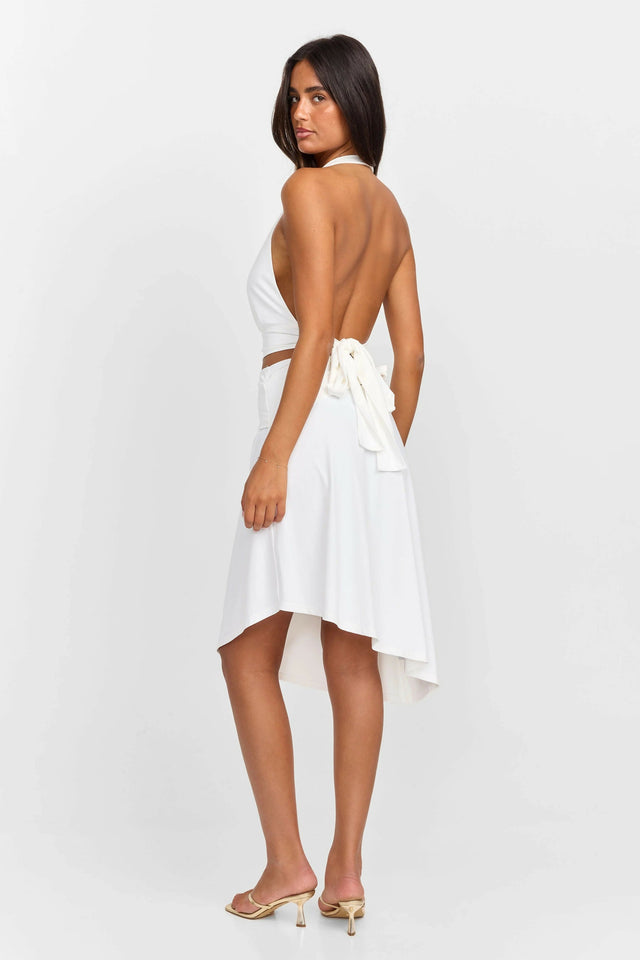 SASHA THERESE Luna Top & Skirt White - Outfit Sets
