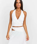 SASHA THERESE Luna Top & Skirt White - Outfit Sets