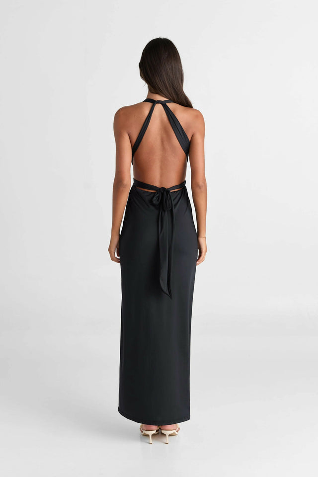 Sasha Therese Mira Maxi - 6 / Black - Dresses