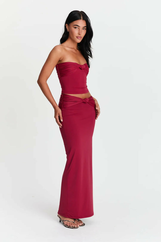 Sasha Therese Naya Set in Cherry - Outfit Sets