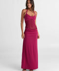 Sasha Therese Sariya Maxi Dress Ruby - 8 / Red - Dresses