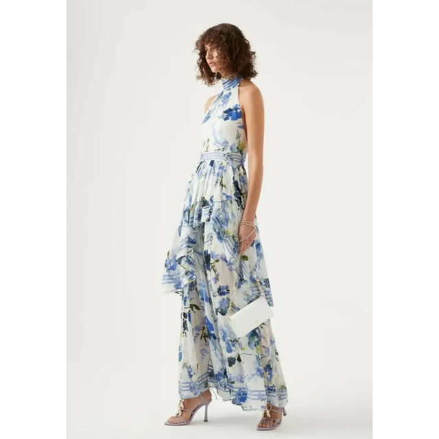 Sass & Bide Monseria Moments Halter Neck Jumpsuit - 8 / Print - Jumpsuits