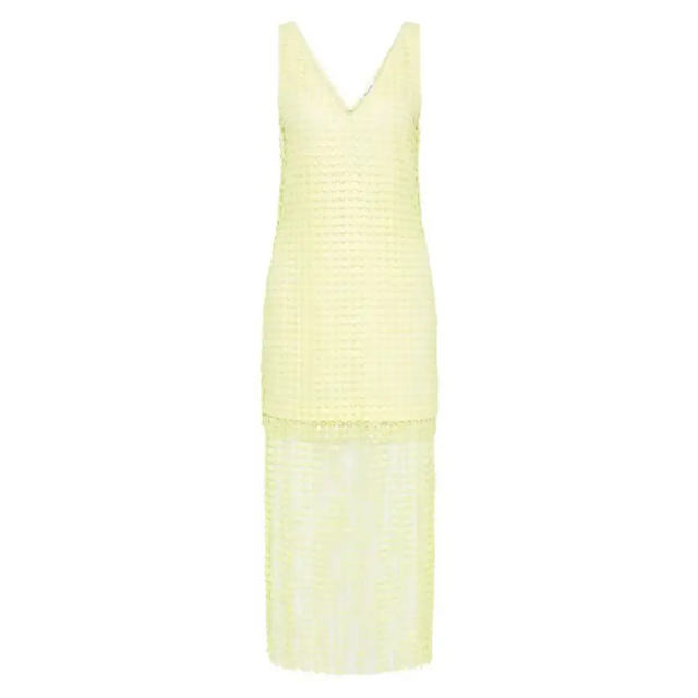 Sass & Bide Pinnacle Lace Midi Dress Lime Size 10 - 10 / Green - Dresses