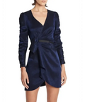 SASS & BIDE Wrapped In Love Dress - 8 / Navy - Dresses