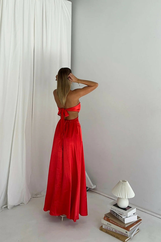 Sass + Lane Luna Midi Red - 8 / Red - Dresses