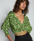 Scanlan Theodore - Scanlan Theodore Cotton Paisley Crop Shirt