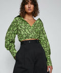 Scanlan Theodore - Scanlan Theodore Cotton Paisley Crop Shirt