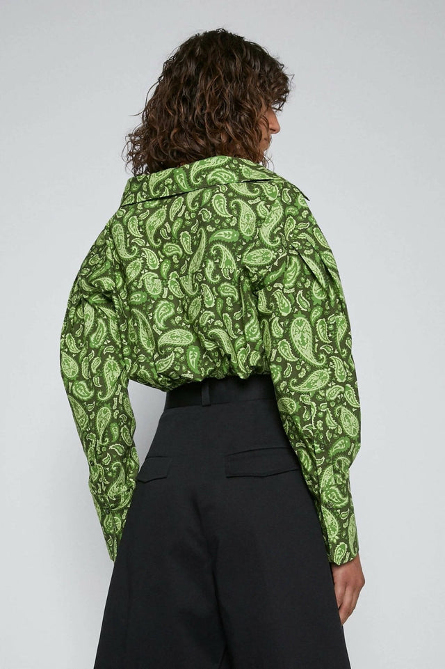 Scanlan Theodore - Scanlan Theodore Cotton Paisley Crop Shirt