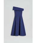 Scanlan Theodore Crepe Knit Cold Shoulder Midi Dress Royal Blue Size Large / AU 12 - 12 / Blue - Dresses