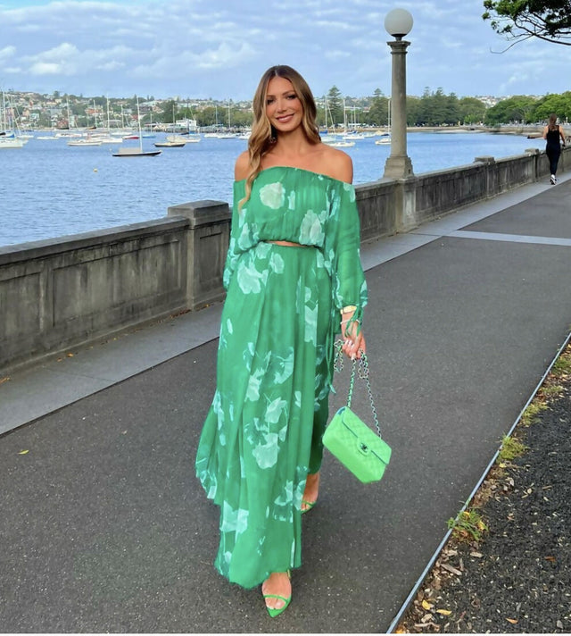 Scanlan Theodore GGT Floral Set - 8 / Green - Dresses