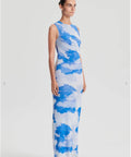Scanlan Theodore Italian Cloud print in blue / Size 10 - 10 / Blue - Dresses