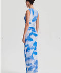 Scanlan Theodore Italian Cloud print in blue / Size 10 - 10 / Blue - Dresses