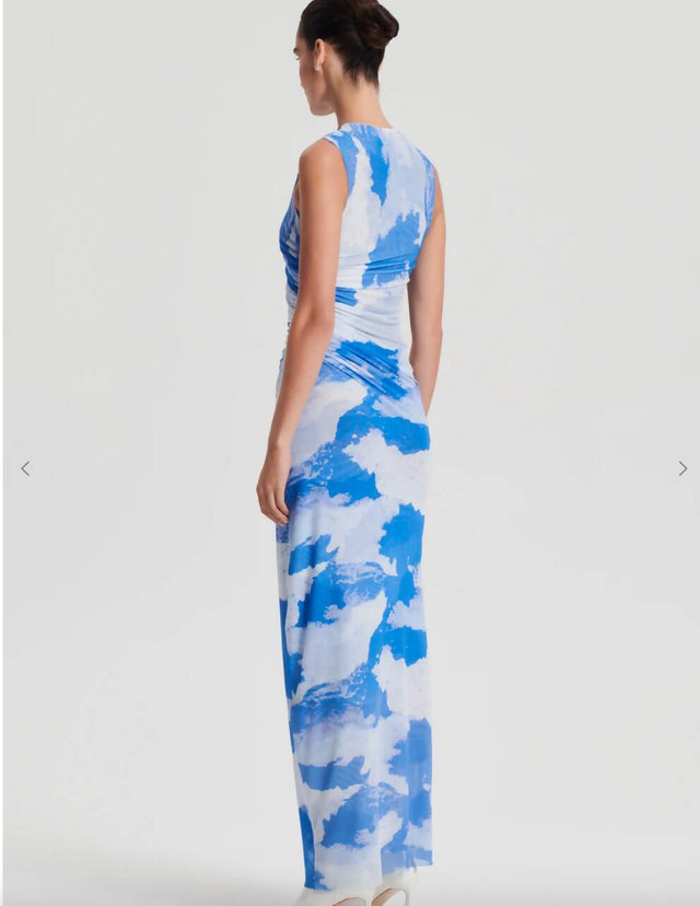 Scanlan Theodore Italian Cloud print in blue / Size 10 - 10 / Blue - Dresses